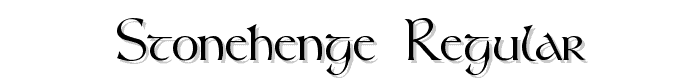 Stonehenge Regular font